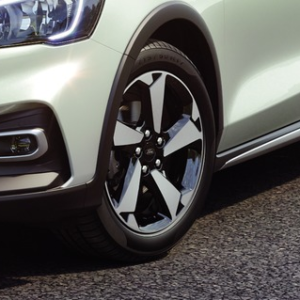 Platišče iz lahke zlitine 17" s 5 kraki, črne barve